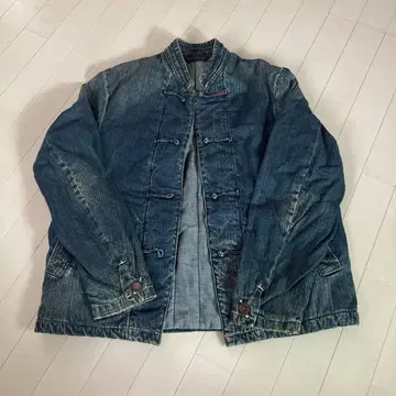 45rpm 다크 블루 데님 패딩 자켓 차이나 디자인