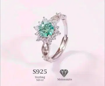 모이사나이트 반지 S925 스털링 실버