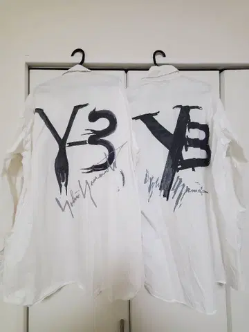 Y-3 화이트 컬러 셔츠 S/M