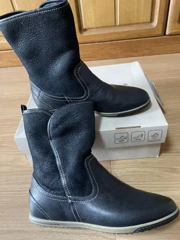 ecco 보아 안감 숏부츠 38 블랙 23.5~24cm