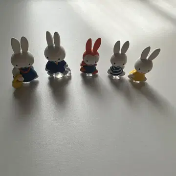 반다이 miffy 미피 나란데스. 2 전 5종 풀세트