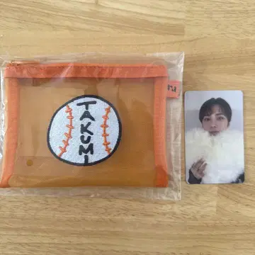 INI XQUARE MASTERPIECE 메쉬 파우치 오자키 타쿠미