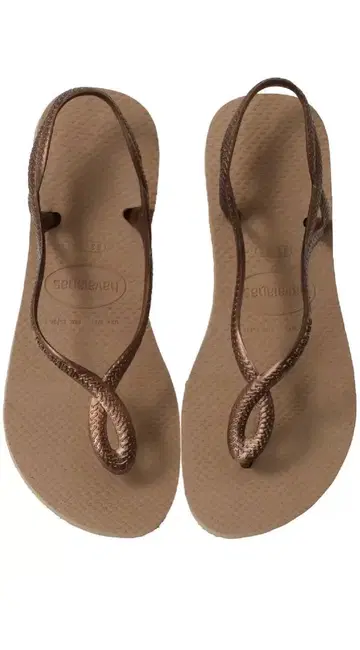새상품 미사용품 하와이아나스 havaianas 루나 LUNA 로즈 골드