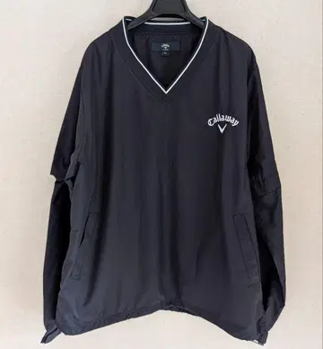 Callaway 블랙 긴팔 V넥 2WAY 바스락 LL 사이즈