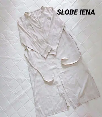 SLOBE IENA 셔츠 원피스 셔링 롱 프리 사이즈