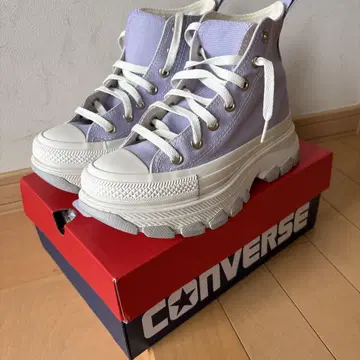 CONVERSE 통굽 하이컷 스니커즈 라벤더