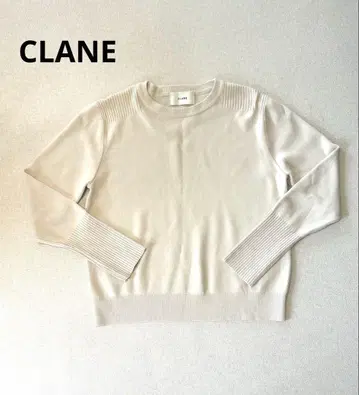 CLANE 베이직 컴팩트 니트 아이보리 얇은 소재