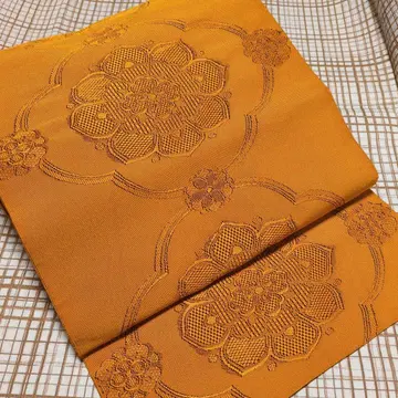 산황색 팔촌 나고야 오비(약 24cm) 열림 솔잎 마감 화문