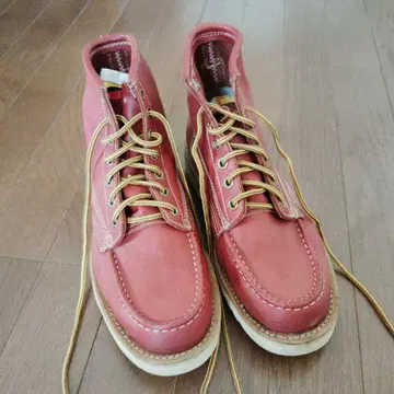 oil resistant 가죽 하이컷 부츠