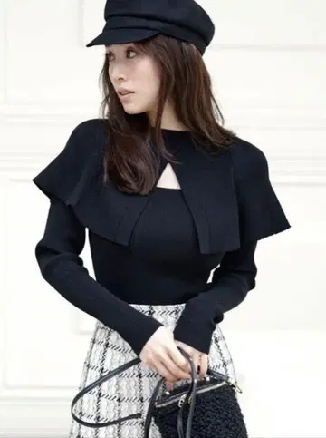 SNIDEL Sustainable 2way 케이블 니트 풀오버