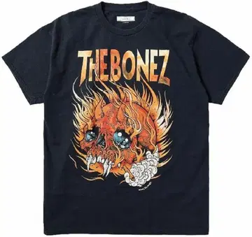 THE BONEZ VINTAGE Demon skull 티셔츠 L 사이즈