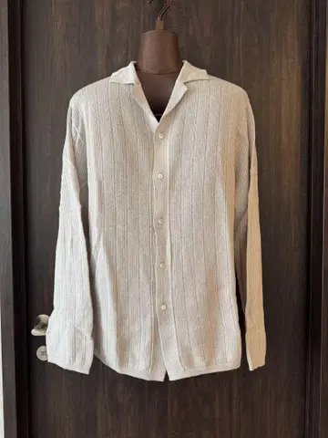 COOHEM 오픈 카라 셔츠 가디건