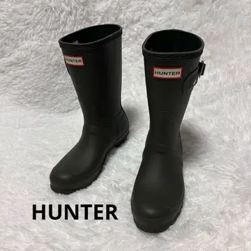새상품 HUNTER 헌터 다크 올리브 장화 레인부츠 23cm
