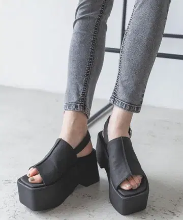 JEANASIS 플랫폼 힐 샌들 L(24.0-24.5cm)