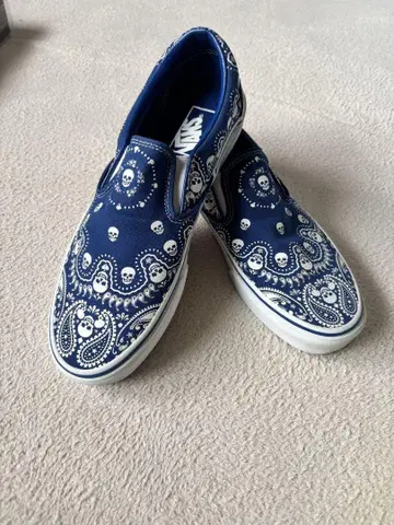 VANS Skull Bandana BEAMS 반다나 패턴 스컬 슬립온