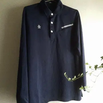 Munsingwear 네이비 피케 셔츠