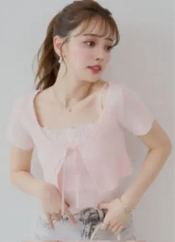 Chico 핑크 반팔 상의