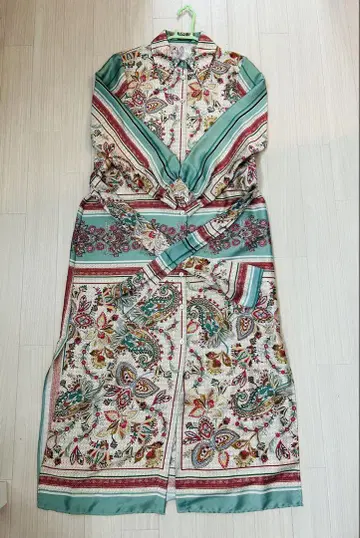 ZARA/자라 롱 원피스 페이즐리 무늬