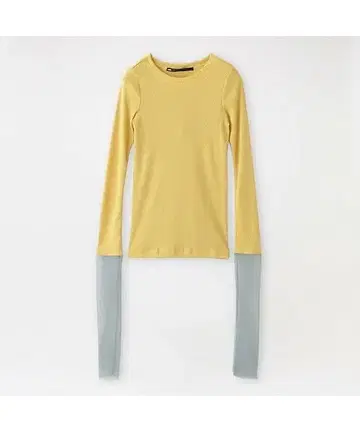 yoshiokubo RIB SUPER LONG TOP 리브 티셔츠