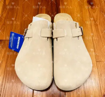 미사용 버켄스탁 보스턴 카키 약 24 cm