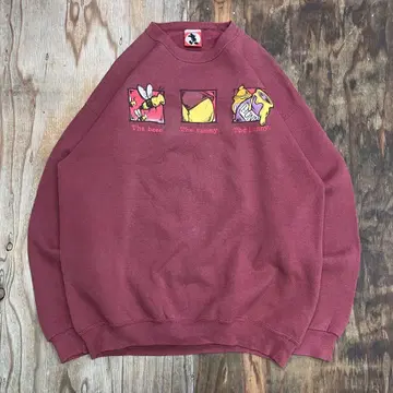 90s 곰돌이 푸 맨투맨 그래픽 USA VINTAGE 양면