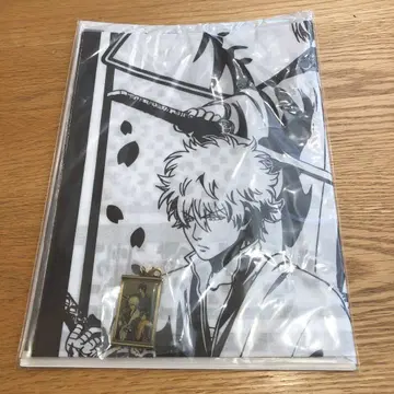 은혼 극장판 신역홍앵편 특전 손수건 메탈 참 세트