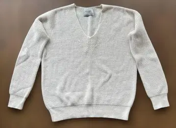 VONDEL V넥 스웨터 긴팔 WHITE 사이즈 S