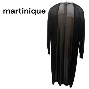 [ 새상품급 ] martinique 롱 가디건 블랙 비침 고급 겉옷