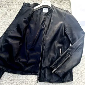 새상품급 유나이티드 도쿄 가죽 라무 양 가죽 자켓 라이더스 블랙 2