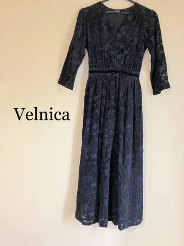 새상품급 Velnica 롱 기장 원피스 네이비