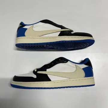 Travis Fragment Jordan1 Low MilitaryBlue