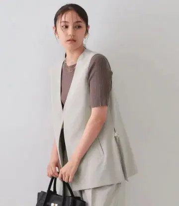[ OPAQUE.CLIP ] 스트레치 V넥 베스트