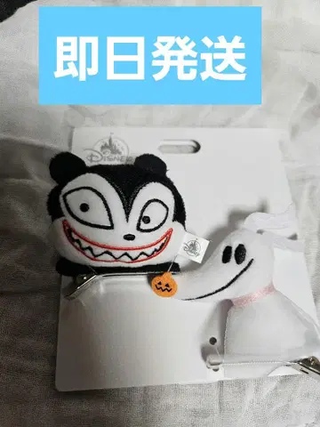 나이트메어 헤어 클립 테디 제로 핑 디즈니 스토어