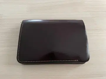 forme  숏 지갑 쉘 코도반 버건디