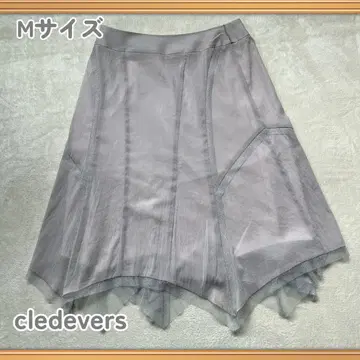 [ 구제 의류 ] cledevers 플레어 스커트 M 사이즈 그레이