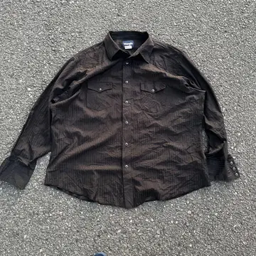 80s 90s Wrangler stripe western black