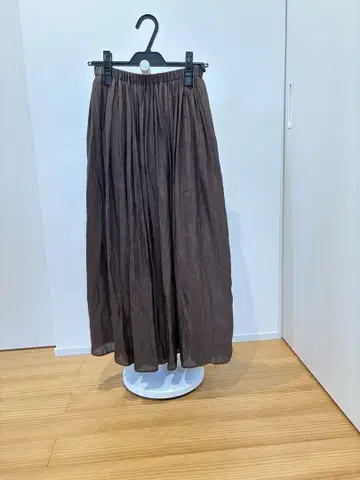 브라운 플레어 스커트 M 사이즈 일본제