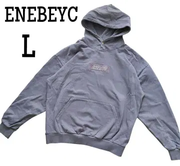 [ 새상품급 ] Enebeyc 에네베이크 후드티 퍼플 L 박스 로고