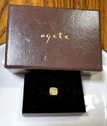 agete 루틸 쿼츠 귀걸이