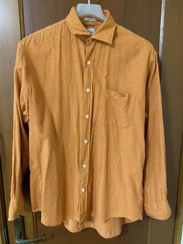 J.CREW 오렌지 계열 체크 셔츠 M