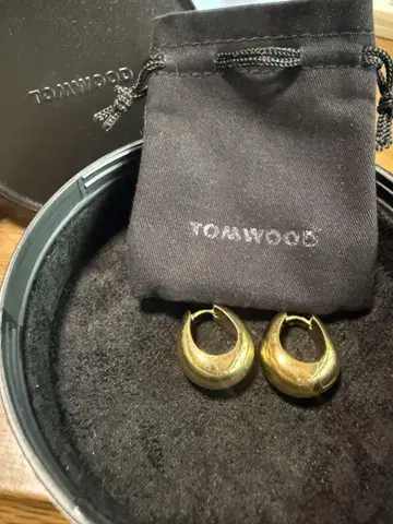 TOMWOOD 골드 후프 귀걸이 Ice hoops 미디엄