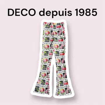 DECO depuis 1985 플라워 무늬 서멀 팬츠