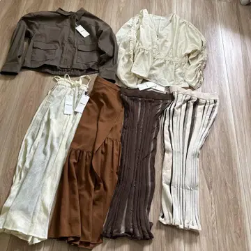 브라운 아이보리 셋업