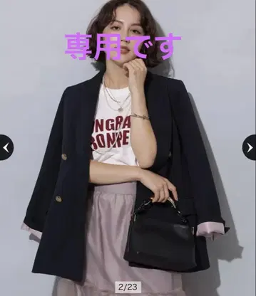 Arpege story [매장 한정판] W 버튼 테일러드 자켓