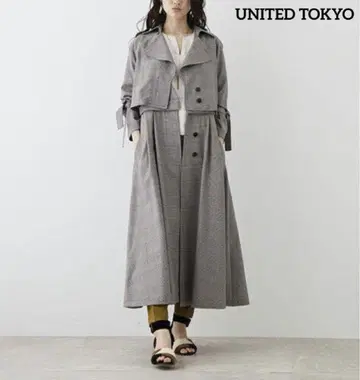 UNITED TOKYO 멀티 웨이 체크 코트 1