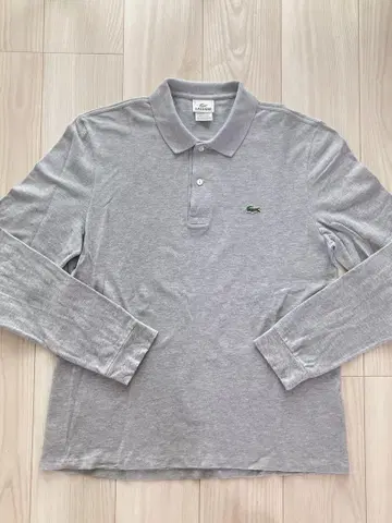 DEVANLAY 택 LACOSTE 긴팔 피케 셔츠 그레이 5 플라라코