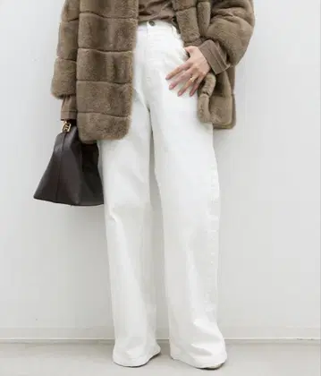Deuxieme Classe 루즈 진 데님 화이트 34