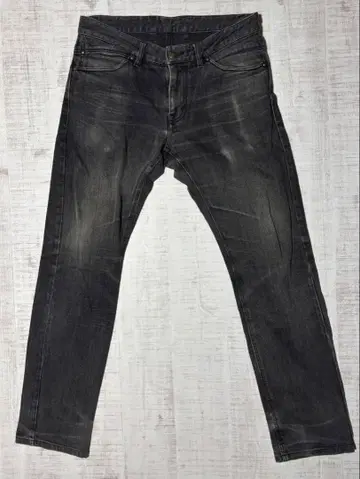 CUSTOM CULTURE 커스텀컬처 블랙 데님 USED 가공