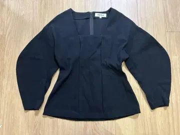 엔폴드 입체 풀오버 상의 블랙 여성용