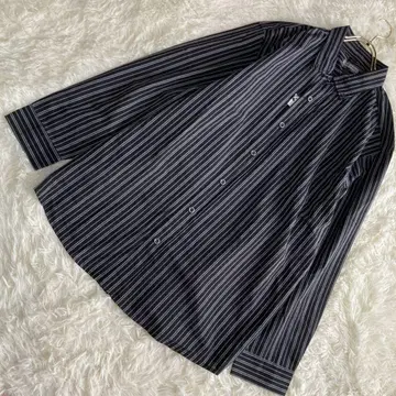 [ 새상품급 ] Lui Chantan 스트라이프 셔츠 블랙 4L 수트